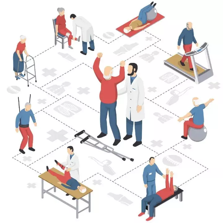 Sesión de rehabilitación en Fisioterapia Auseva