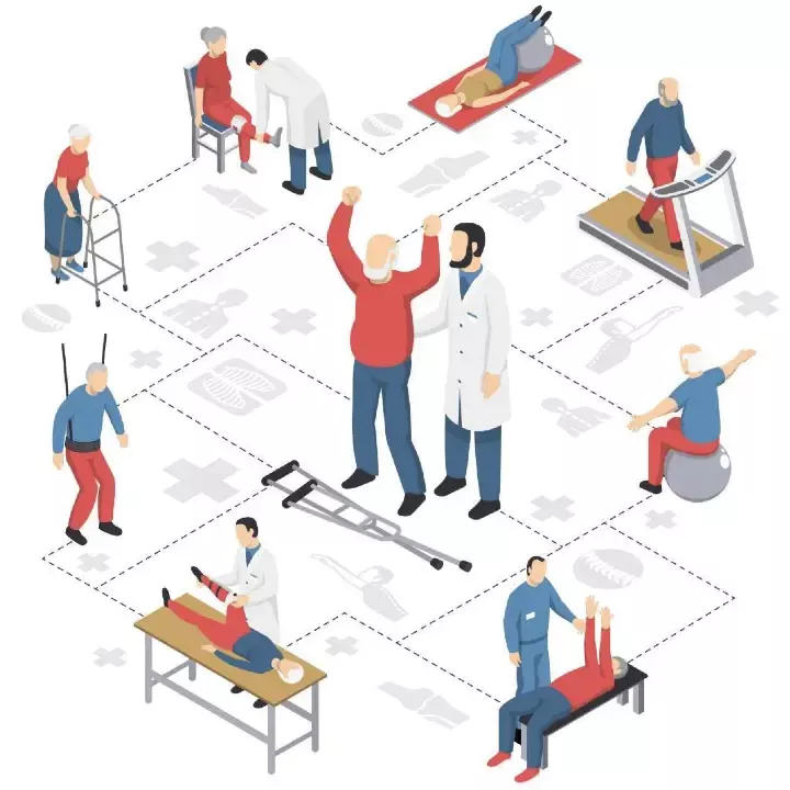 Sesión de rehabilitación en Fisioterapia Auseva